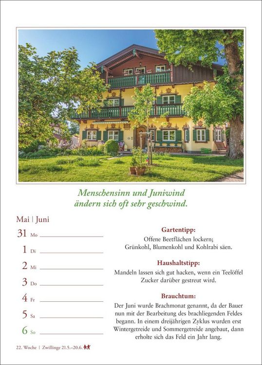 Produktbild: Bauernweisheiten Wochenkalender 2027 - Bauernregeln, Brauchtum, Gartentipps, Haushaltstipps