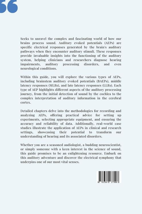 Produktbild: The Electrical Fingerprint of Hearing: A Guide to Auditory Evoked Potentials