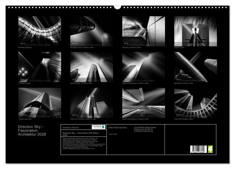 Produktbild: Direction Sky - Faszination Architektur 2026 (Wandkalender 2026 DIN A2 quer), CALVENDO Monatskalender