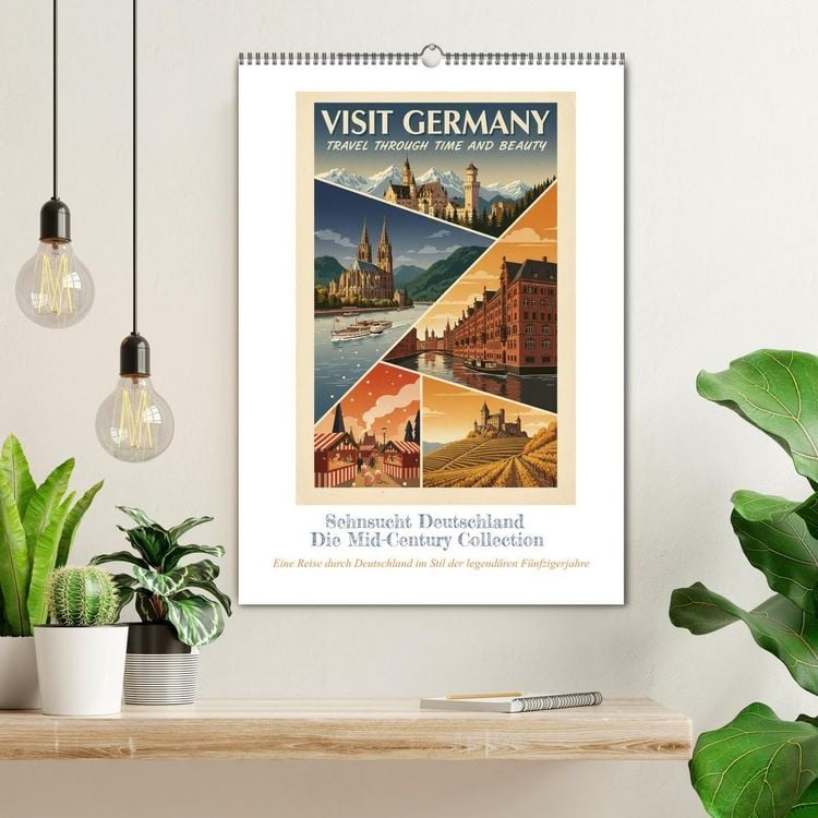 Produktbild: Sehnsucht Deutschland &ndash; Die Mid-Century Collection (Wandkalender 2027 DIN A2 hoch), CALVENDO Monatskalender