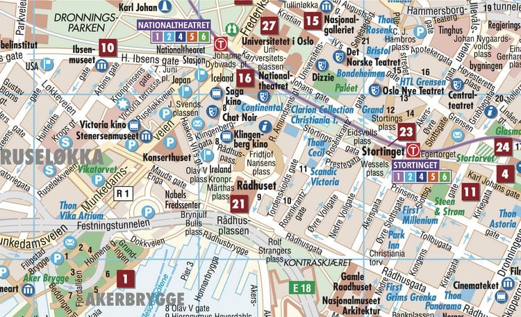 Produktbild: Oslo, Borch Map