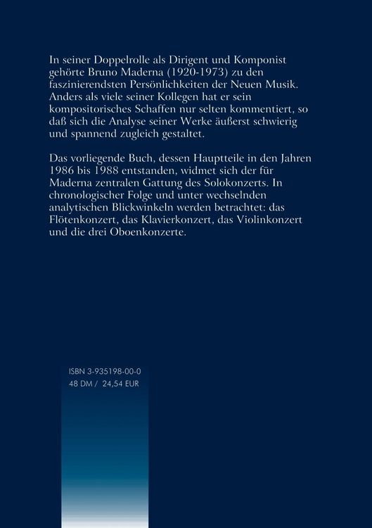 Produktbild: Die Solokonzerte Bruno Madernas