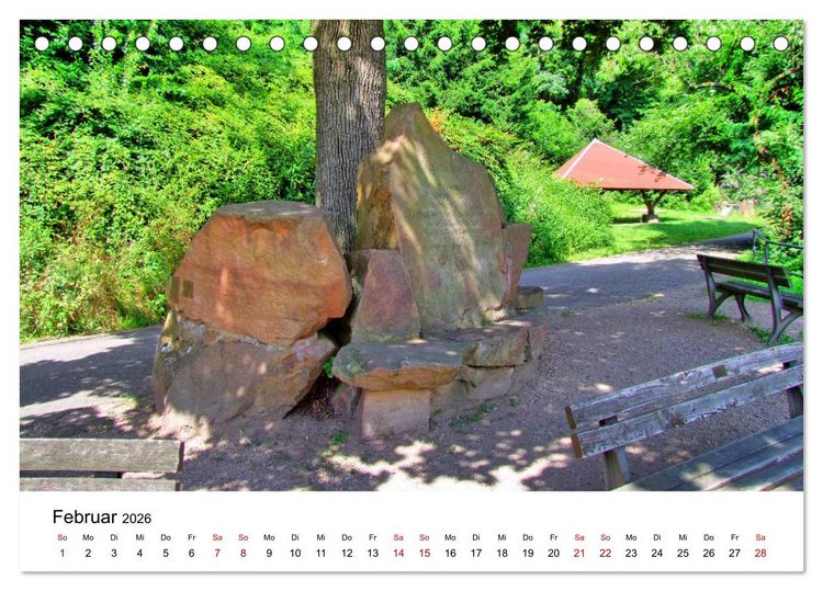 Produktbild: Heidelberg - Heiligenberg und Philosophenweg (Tischkalender 2026 DIN A5 quer), CALVENDO Monatskalender