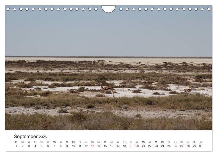 Produktbild: Namibia - Landschaftseindr&uuml;cke (Wandkalender 2026 DIN A4 quer), CALVENDO Monatskalender