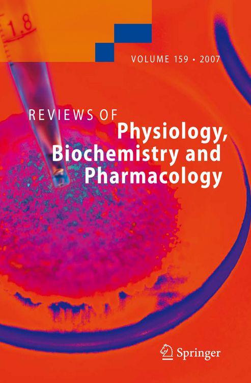 Produktbild: Reviews of Physiology, Biochemistry and Pharmacology 159