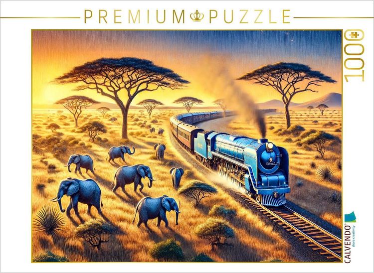 Produktbild: CALVENDO Puzzle Eisenbahn durch die s&uuml;dafrikanische Landschaft | 1000 Teile Lege-Gr&ouml;&szlig;e 64x48cm Foto-Puzzle f&uuml;r gl&uuml;ckliche Stunden