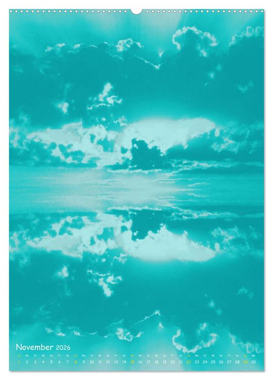 Produktbild: Aquarelle am Himmel (hochwertiger Premium Wandkalender 2026 DIN A2 hoch), Kunstdruck in Hochglanz