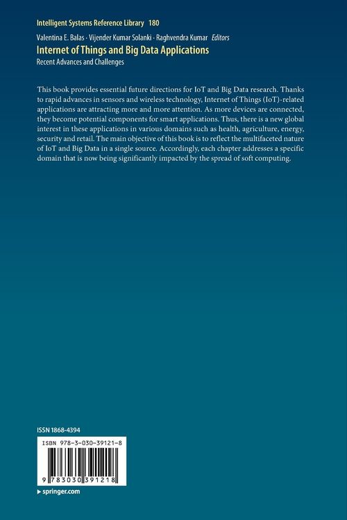 Produktbild: Internet of Things and Big Data Applications