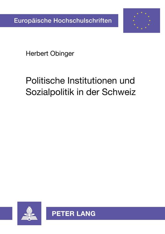 Produktbild: Politische Institutionen und Sozialpolitik in der Schweiz