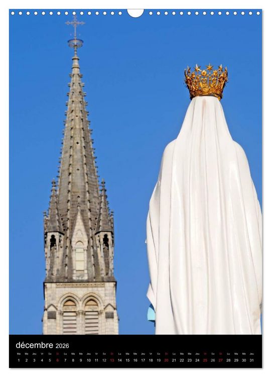 Produktbild: Lourdes en lumi&egrave;re (Calendrier mural 2026 DIN A3 horizontal), CALVENDO calendrier mensuel