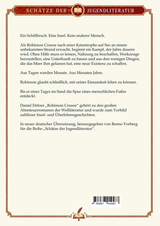 Produktbild: Robinson Crusoe - Vollst&auml;ndige Urfassung