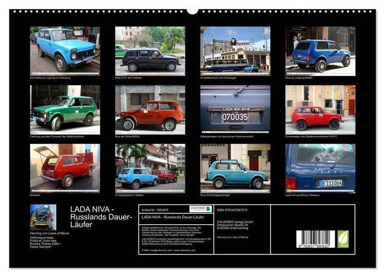 Produktbild: LADA NIVA - Russlands Dauer-L&auml;ufer (hochwertiger Premium Wandkalender 2026 DIN A2 quer), Kunstdruck in Hochglanz
