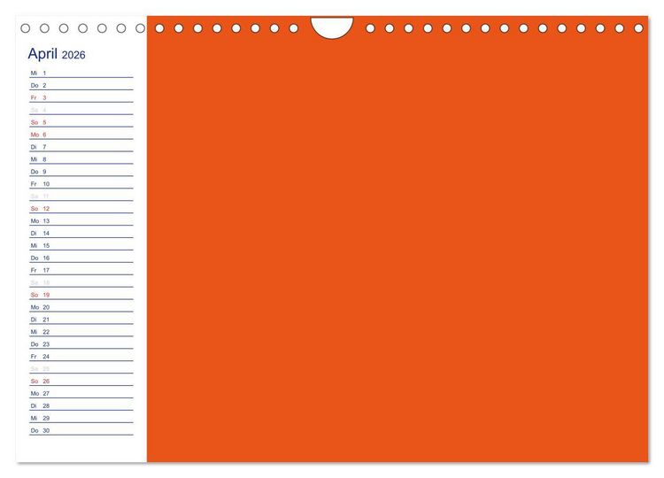 Produktbild: Farbiger Bastelkalender (Wandkalender 2026 DIN A4 quer), CALVENDO Monatskalender