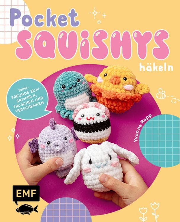 Produktbild: Pocket-Squishys h&auml;keln - Kleine Pl&uuml;schtiere f&uuml;r Squishmallow- und Micromallow-Fans