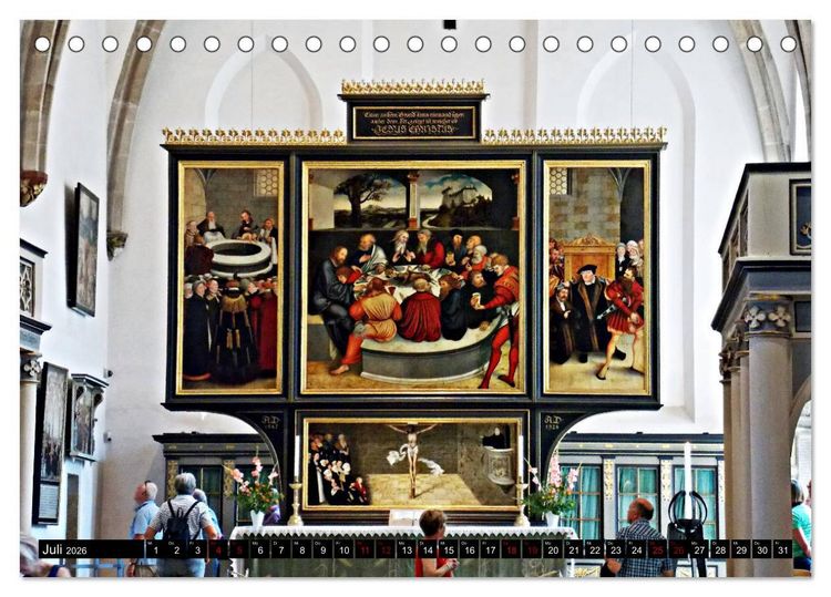 Produktbild: Rund um Martin Luther (Tischkalender 2026 DIN A5 quer), CALVENDO Monatskalender