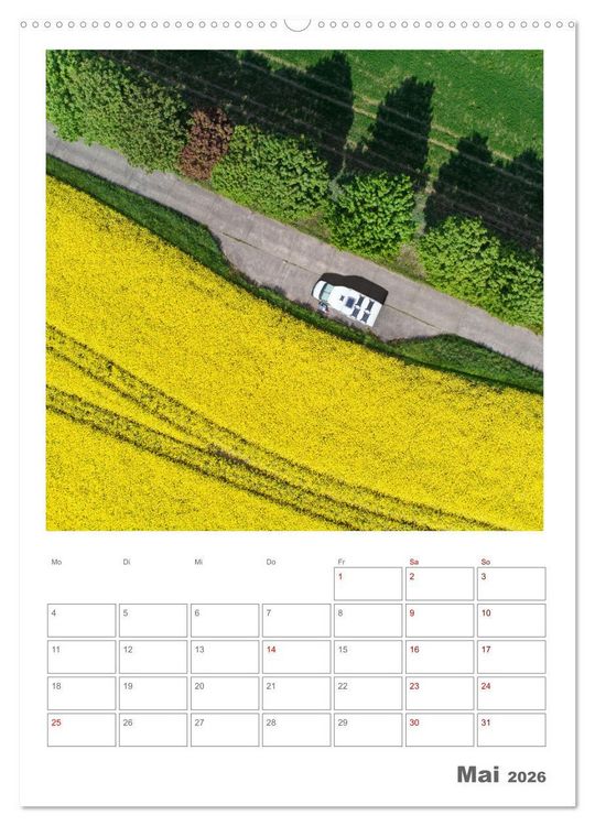 Produktbild: Camper Tr&auml;ume Urlaub auf vier R&auml;dern (hochwertiger Premium Wandkalender 2026 DIN A2 hoch), Kunstdruck in Hochglanz