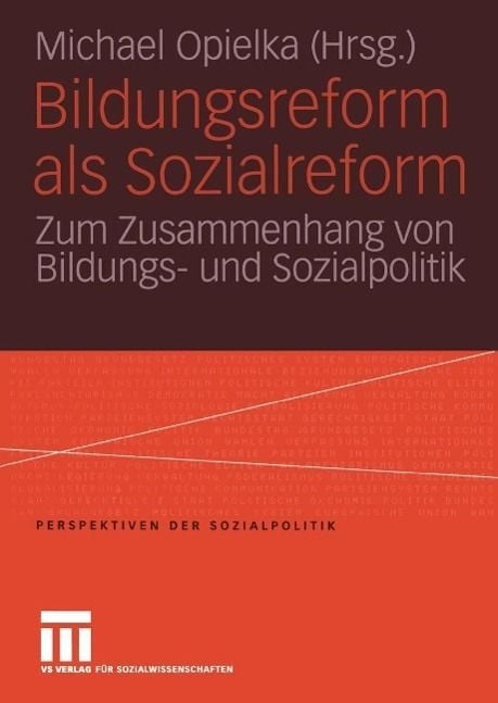 Produktbild: Bildungsreform als Sozialreform