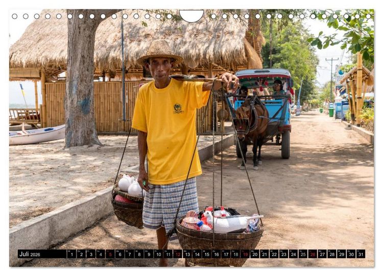 Produktbild: Indonesien: Gili Inseln (Wandkalender 2026 DIN A4 quer), CALVENDO Monatskalender