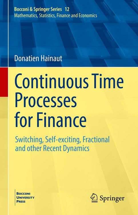 Produktbild: Continuous Time Processes for Finance