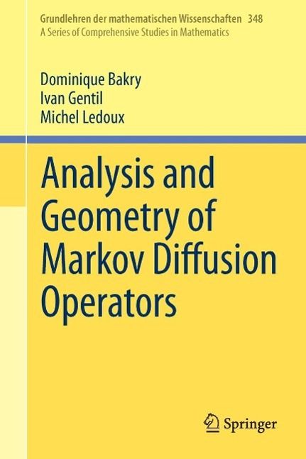Produktbild: Analysis and Geometry of Markov Diffusion Operators