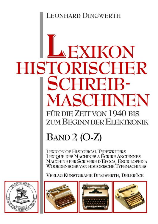 Produktbild: Lexikon historischer Schreibmaschinen - Band 2 (O-Z)