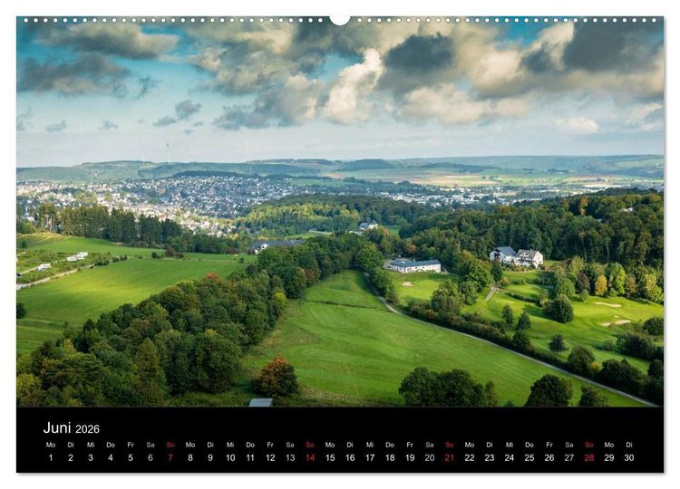 Produktbild: Brilon aus der Vogelperspektive (Wandkalender 2026 DIN A2 quer), CALVENDO Monatskalender