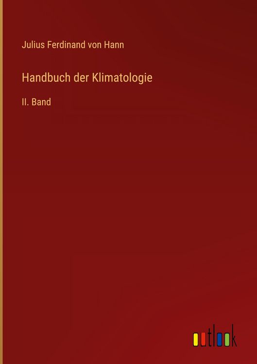 Produktbild: Handbuch der Klimatologie