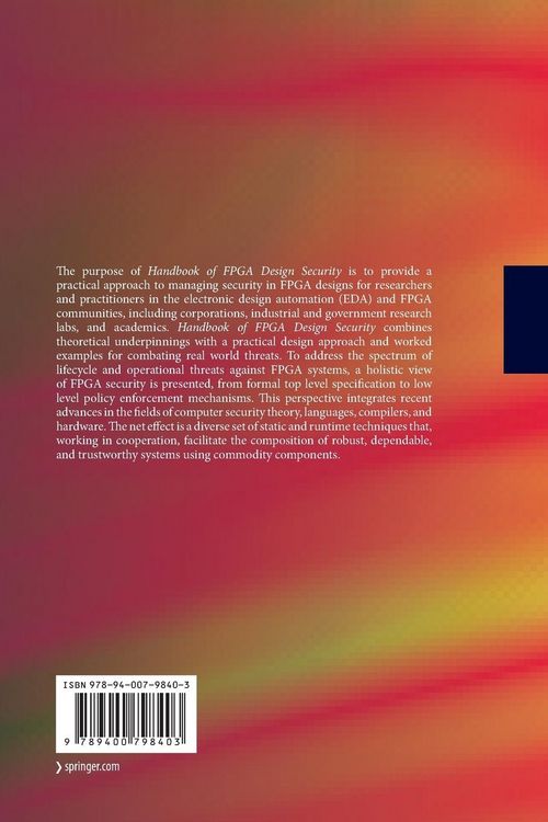 Produktbild: Handbook of FPGA Design Security