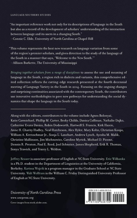 Produktbild: Language Variety in the New South