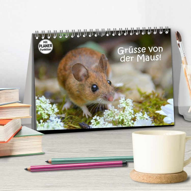 Produktbild: Gr&uuml;sse von der Maus! (Tischkalender 2026 DIN A5 quer), CALVENDO Monatskalender