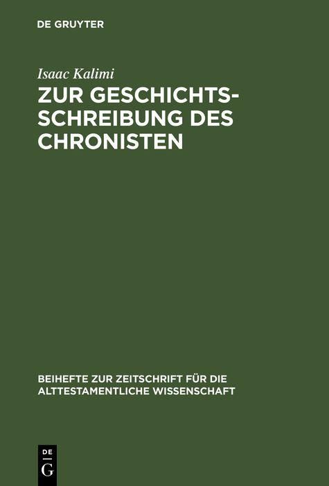 Produktbild: Zur Geschichtsschreibung des Chronisten