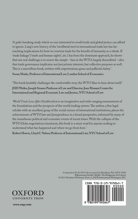Produktbild: World Trade Law After Neoliberalism C