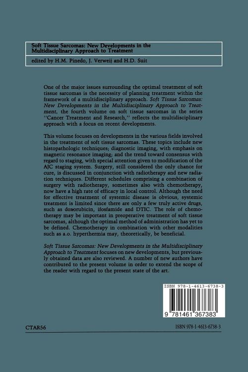 Produktbild: Soft Tissue Sarcomas: New Developments in the Multidisciplinary Approach to Treatment