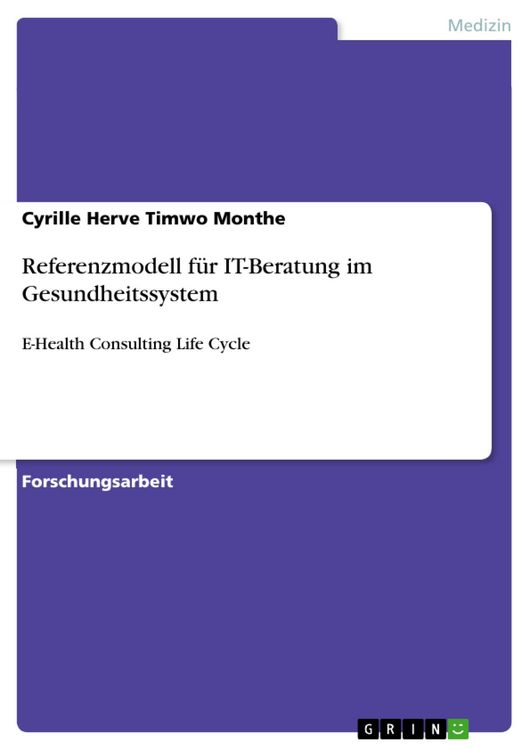 Produktbild: Referenzmodell f&uuml;r IT-Beratung im Gesundheitssystem
