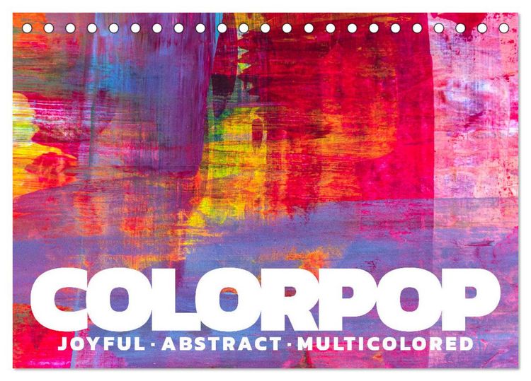 Produktbild: Colorpop - Joyful, abstract. multicolored (Tischkalender 2026 DIN A5 quer), CALVENDO Monatskalender