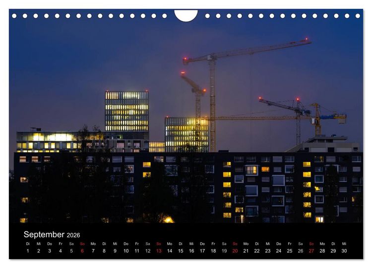 Produktbild: Baustellen (Wandkalender 2026 DIN A4 quer), CALVENDO Monatskalender