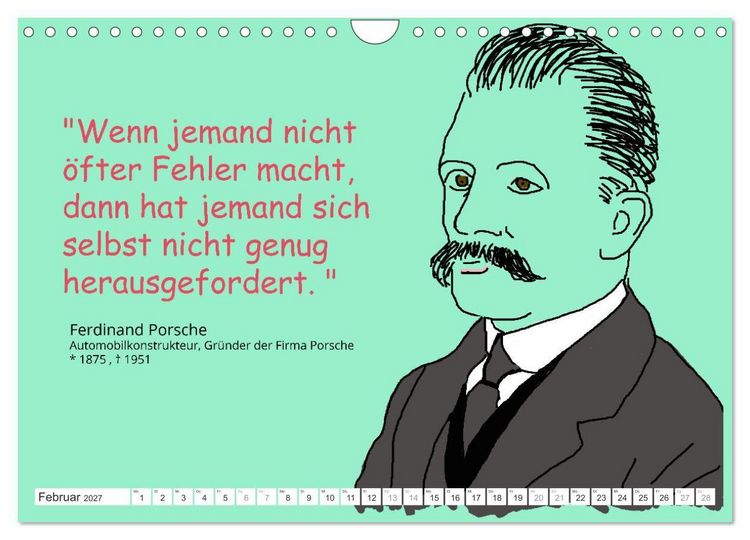 Produktbild: Zitate f&uuml;r Motivation und Perspektivenwechsel (Wandkalender 2027 DIN A4 quer), CALVENDO Monatskalender
