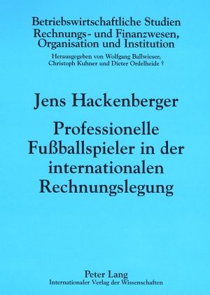 Produktbild: Professionelle Fu&szlig;ballspieler in der internationalen Rechnungslegung