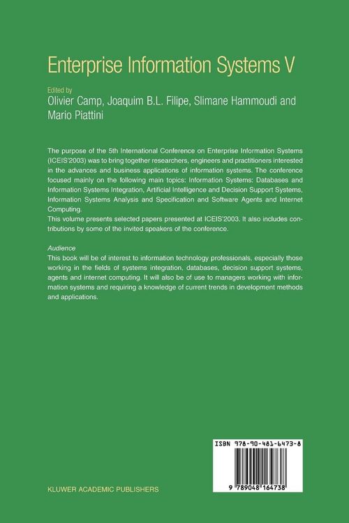 Produktbild: Enterprise Information Systems V
