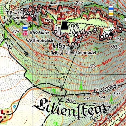 Produktbild: Festung K&ouml;nigstein und die Tafelberge 1:10000