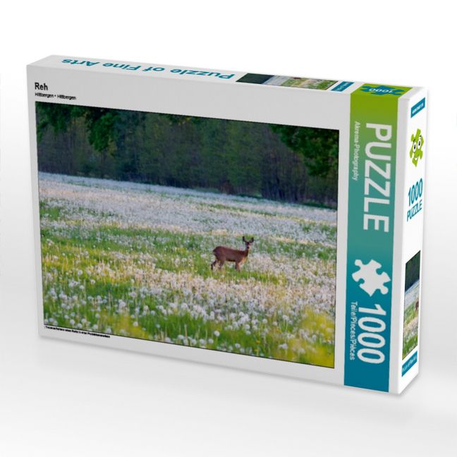 Produktbild: CALVENDO Puzzle Reh | 1000 Teile Lege-Gr&ouml;&szlig;e 64x48cm Foto-Puzzle f&uuml;r gl&uuml;ckliche Stunden