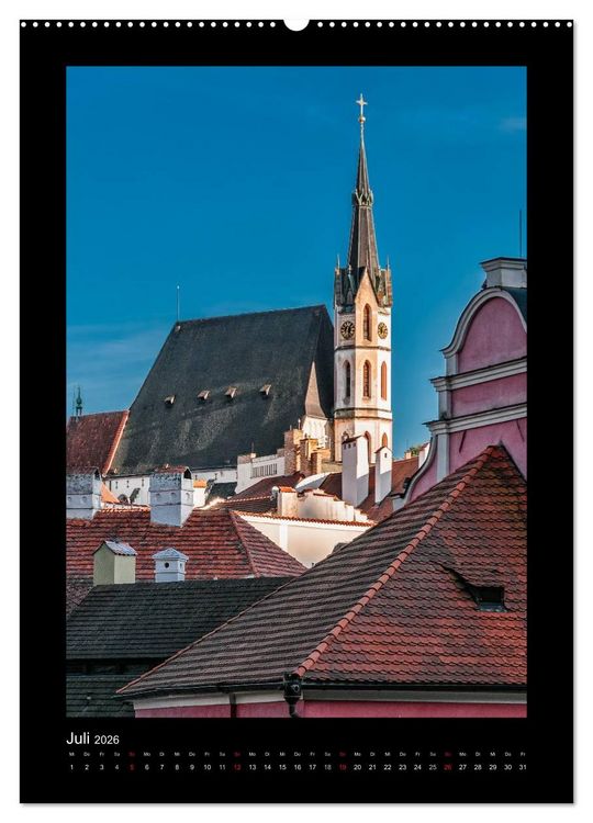 Produktbild: Cesky Krumlov Krumau (hochwertiger Premium Wandkalender 2026 DIN A2 hoch), Kunstdruck in Hochglanz