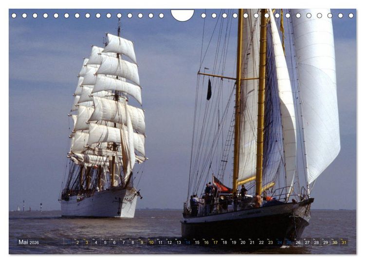 Produktbild: Analoge Fotografie Tall Ships Sail 1995 Bremerhaven (Wandkalender 2026 DIN A4 quer), CALVENDO Monatskalender