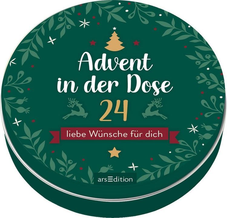 Produktbild: Advent in der Dose. 24 liebe W&uuml;nsche f&uuml;r dich