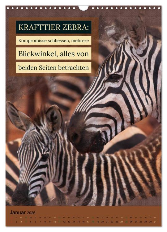 Produktbild: Afrikanische Krafttiere und deren Bedeutung (Wandkalender 2026 DIN A3 hoch), CALVENDO Monatskalender