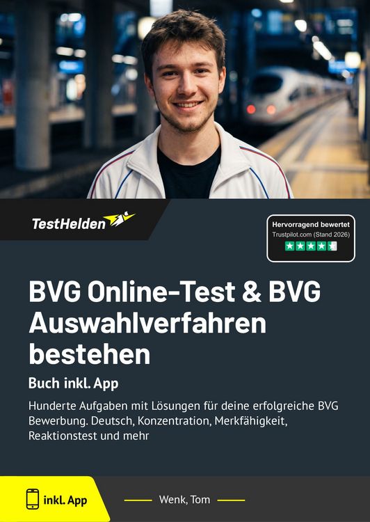 Produktbild: BVG Online-Test & BVG Auswahlverfahren bestehen: Buch inkl. App