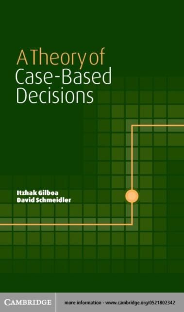 Produktbild: Theory of Case-Based Decisions
