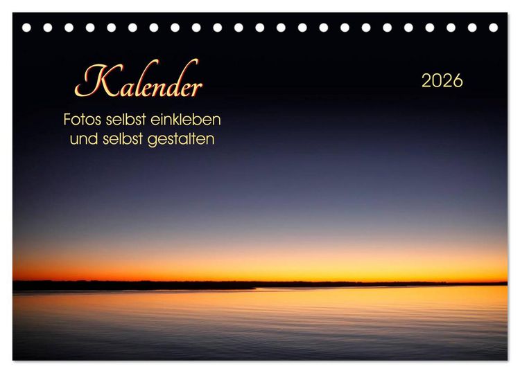 Produktbild: Kalender - Fotos selbst einkleben und selbst gestalten (Tischkalender 2026 DIN A5 quer), CALVENDO Monatskalender