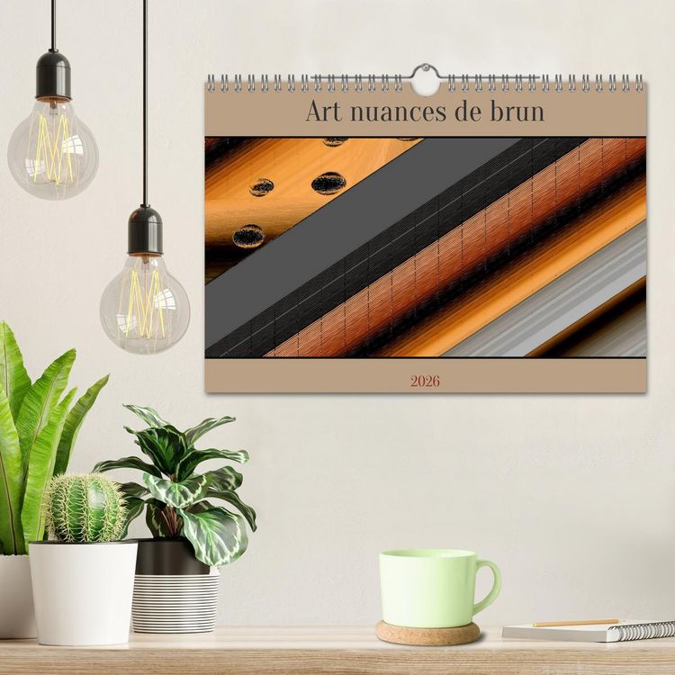 Produktbild: Art nuances de brun (Calendrier mural 2026 DIN A4 vertical), CALVENDO calendrier mensuel