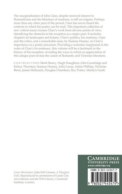 Produktbild: John Clare in Context